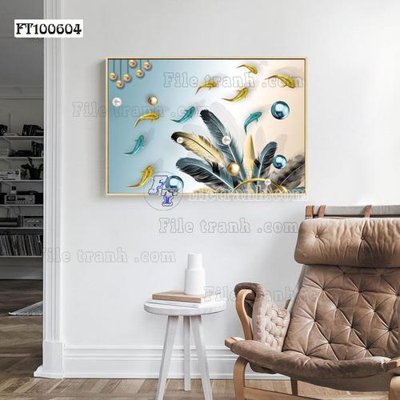 File gốc File tranh hiện đại pha lê gương FT100604 cho in ấn và thiết kế