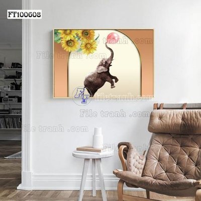 File gốc File tranh hiện đại pha lê gương FT100608 (phong cách) châu Âu