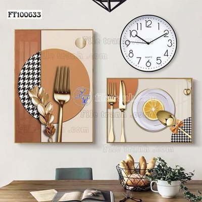 File ảnh File tranh hiện đại pha lê gương FT100633 (gốc) cho trang trí nhà hàng