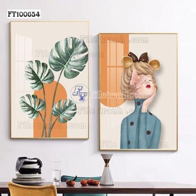 Download file tranh PSD File tranh hiện đại pha lê gương FT100654 để chỉnh sửa