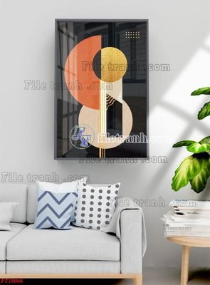 File PSD File tranh bộ hiện đại FT10066 (bản gốc) dễ dàng edit