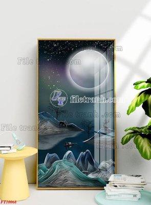 File tranh gốc File tranh bộ hiện đại FT10068 chủ đề hiện đại