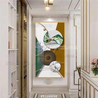 File PSD in ấn File tranh hiện đại pha lê gương FT100690 (chất lượng cao)