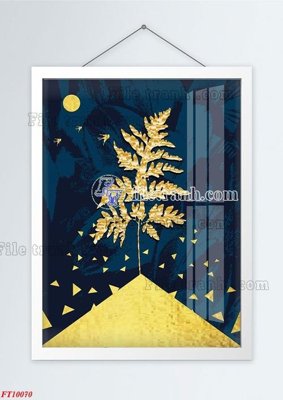 File tranh in trần 3D File tranh bộ hiện đại FT10070 (ảnh gốc)