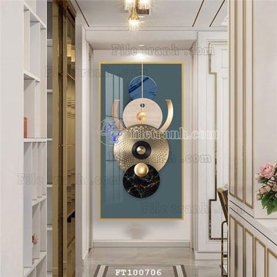 File in ấn cao cấp File tranh hiện đại pha lê gương FT100706 (file gốc)