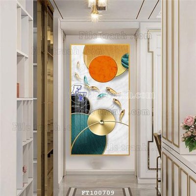 File tranh File tranh hiện đại pha lê gương FT100709 (bản gốc) trang trí văn phòng
