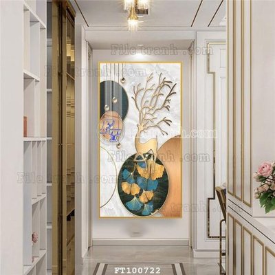 File gốc File tranh hiện đại pha lê gương FT100722 (trang trí) phòng ngủ