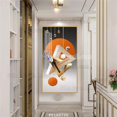 File gốc File tranh hiện đại pha lê gương FT100735 (PNG) nền trong suốt