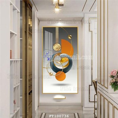 File tranh File tranh hiện đại pha lê gương FT100736 (bản gốc) treo tường