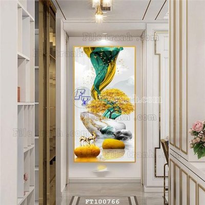File tranh gốc File tranh hiện đại pha lê gương FT100766 (bản quyền) độc đáo
