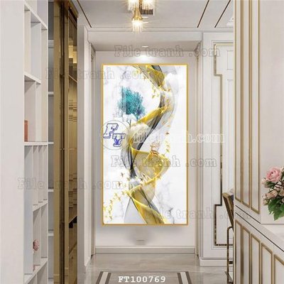 File tranh File tranh hiện đại pha lê gương FT100769 (gốc) chủ đề con người