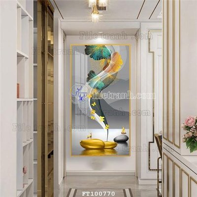 File gốc File tranh hiện đại pha lê gương FT100770 (in tráng gương) ốp tường