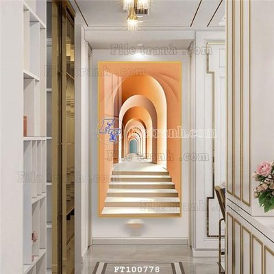 File tranh File tranh hiện đại pha lê gương FT100778 (gốc) in trên kính