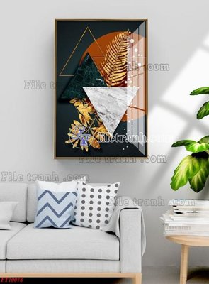 Hình ảnh file gốc in lụa File tranh bộ hiện đại FT10078