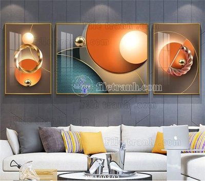 File in trần File tranh hiện đại pha lê gương FT100802 (bản gốc 3D) sống động