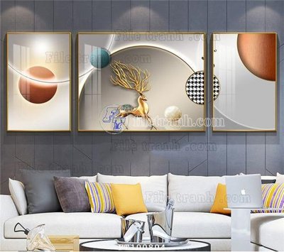 File PSD File tranh hiện đại pha lê gương FT100804 (gốc) tách lớp chi tiết