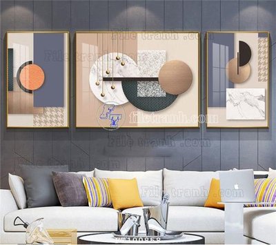 Ảnh gốc file in lụa File tranh hiện đại pha lê gương FT100858 chi tiết