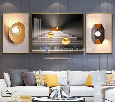 File PSD File tranh hiện đại pha lê gương FT100860 (gốc) nhiều lớp (multi-layer)