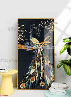 File in lụa File tranh bộ hiện đại FT10089 (hoa văn) File tranh bộ hiện đại FT10089