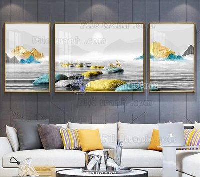 File tranh gốc File tranh hiện đại pha lê gương FT100907 (bản quyền) độc đáo