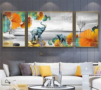 File tranh File tranh hiện đại pha lê gương FT100911 (gốc) phong cách tối giản