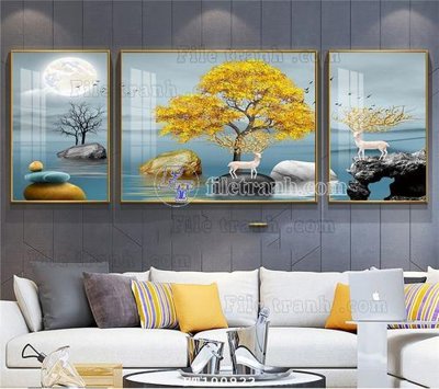 File tranh trang trí File tranh hiện đại pha lê gương FT100923 (file gốc)