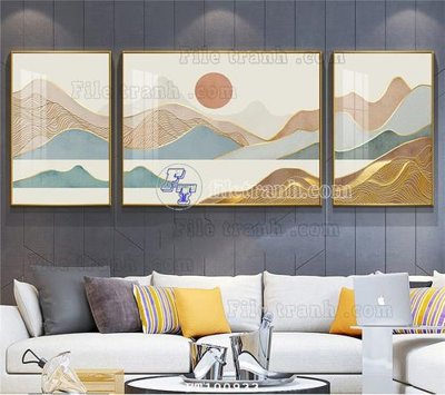 File tranh File tranh hiện đại pha lê gương FT100933 (bản gốc) trang trí văn phòng