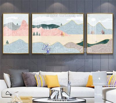 File in ấn File tranh hiện đại pha lê gương FT100935 (bản gốc) sắc nét