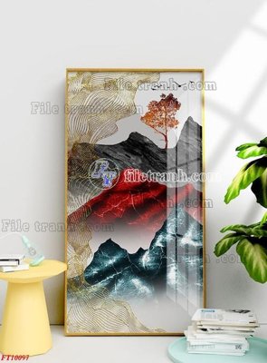 File tranh File tranh bộ hiện đại FT10097 (gốc) in film