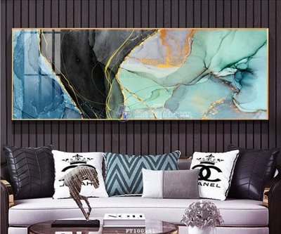 File tranh File tranh hiện đại pha lê gương FT100991 (gốc) phong cách tối giản