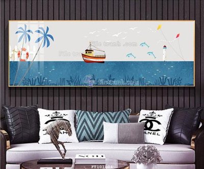 File tranh File tranh hiện đại pha lê gương FT101004 (gốc) chủ đề tĩnh vật