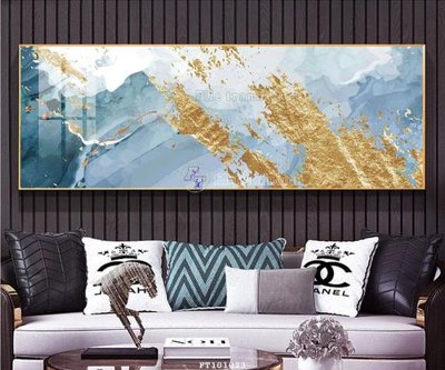 File in trần File tranh hiện đại pha lê gương FT101023 (bản gốc) đại dương