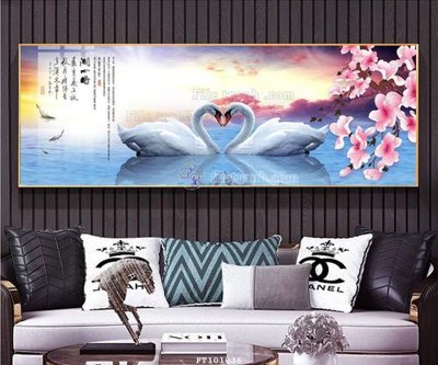 File tranh File tranh hiện đại pha lê gương FT101036 (gốc) in film