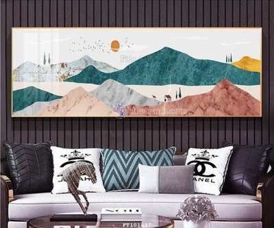 File gốc File tranh hiện đại pha lê gương FT101037 (cho in UV) siêu nét