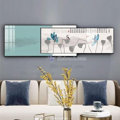 File tranh File tranh hiện đại pha lê gương FT101043 (gốc) in vải canvas