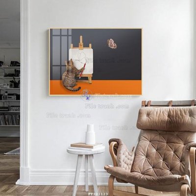 File gốc File tranh hiện đại pha lê gương FT101123 (in lụa) họa tiết 3D