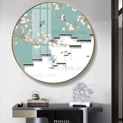 File in trần File tranh hiện đại pha lê gương FT101133 (file gốc) chủ đề vũ trụ