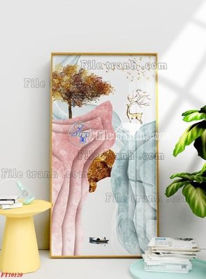 File gốc File tranh bộ hiện đại FT10120 (trang trí) phòng làm việc