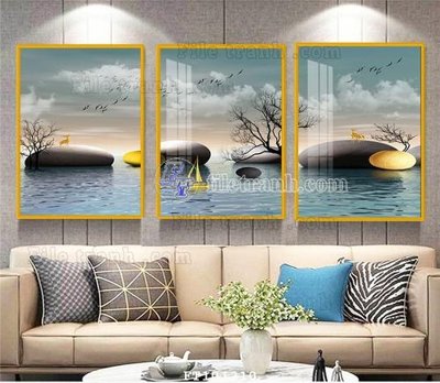 File tranh File tranh hiện đại pha lê gương FT101210 (bản gốc) treo phòng ăn