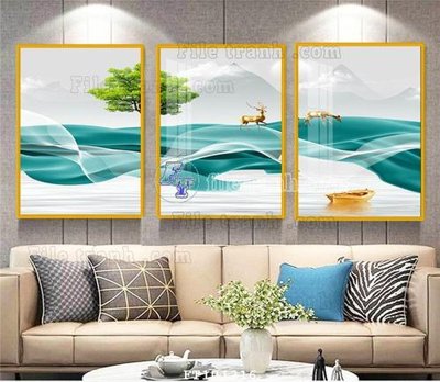 File tranh PSD File tranh hiện đại pha lê gương FT101216 chất lượng cao