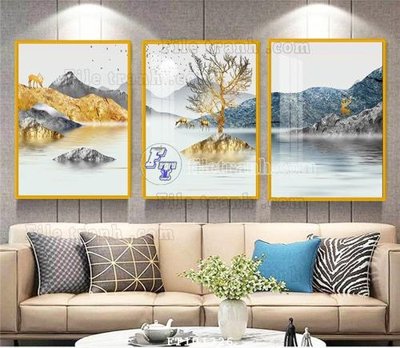 Ảnh gốc File tranh hiện đại pha lê gương FT101226 (siêu chi tiết) để in ấn