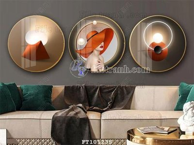 File ảnh File tranh hiện đại pha lê gương FT101235 (gốc) cho trang trí nội thất