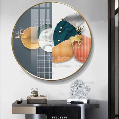 File gốc in ấn File tranh hiện đại pha lê gương FT101238 độ phân giải cao