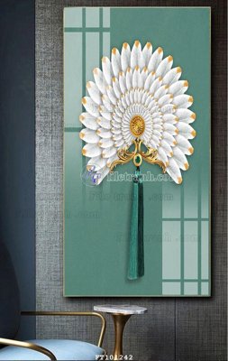 Hình ảnh file gốc File tranh hiện đại pha lê gương FT101242 cho in UV