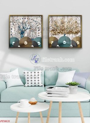 Tải file File tranh bộ hiện đại FT10135 (ảnh gốc) in gạch men