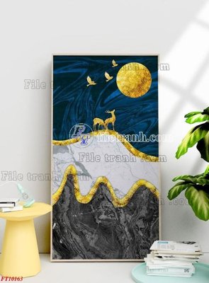 Download file File tranh bộ hiện đại FT10163 (gốc) in mica cao cấp