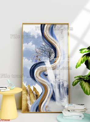 File PSD File tranh bộ hiện đại FT10180 (chất lượng in ấn)