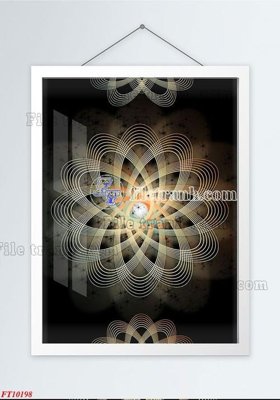 File gốc File tranh bộ hiện đại FT10198 (in 3D) cho trang trí