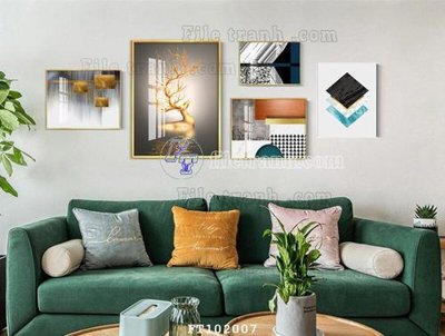 File gốc File tranh hiện đại pha lê gương FT102007 (cho in ấn) từ Filetranh.com