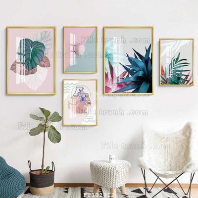 Download file gốc File tranh hiện đại pha lê gương FT102012 (in lụa) cao cấp